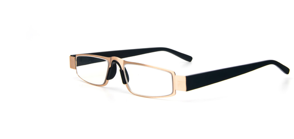 1 pair of square metal reading glasses, suitable for daily fashion accessories