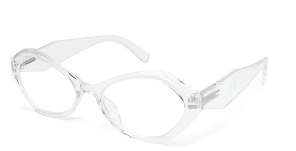 1 pair of irregular frame reading glasses, perfect for everyday fashion accessories