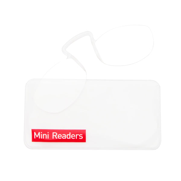 Reading Glasses Clear Lens Frameless with Mini Portable Case