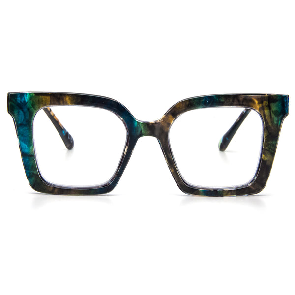 Oversized Square Frame Reading Glasses Retro For Ladies