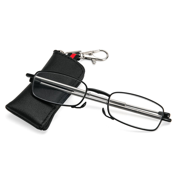 Folding Reading Glasses Blue Light Blocking Computer Metal Glasses