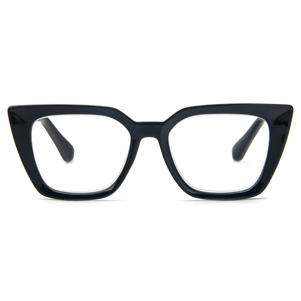 Reading Glasses for Men and Women Cat Eye Full Frame Square Style Reader