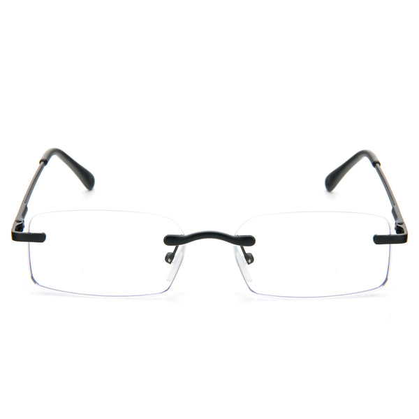 Frameless Reading Glasses For Men Women Lightweight Spring Hinge