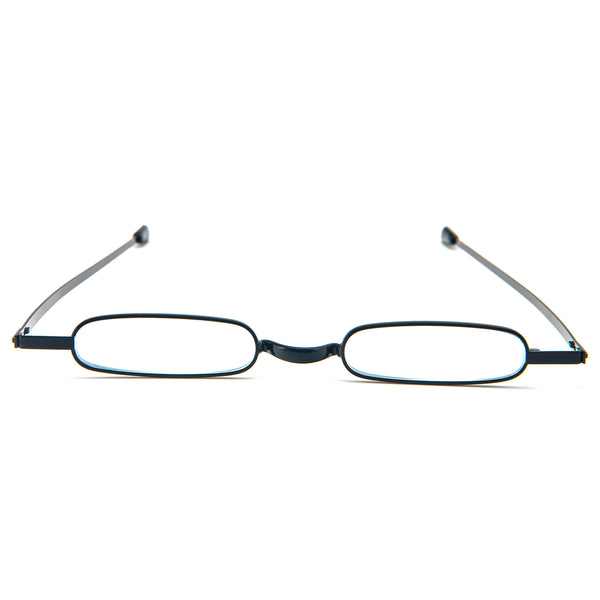 Mini Metal Reading Glasses Compact  with  Leather Case