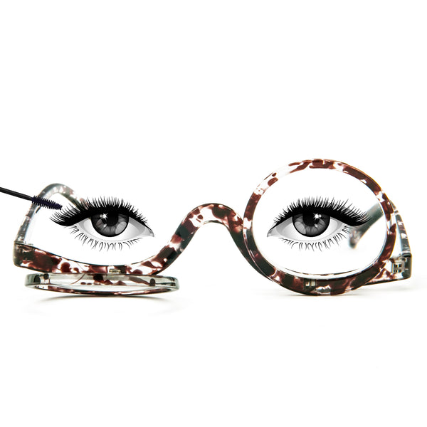 Makeup Reading Glasses Magnifying Glasses Readers for Women Double Lens Flip Down Cosmetic Readers